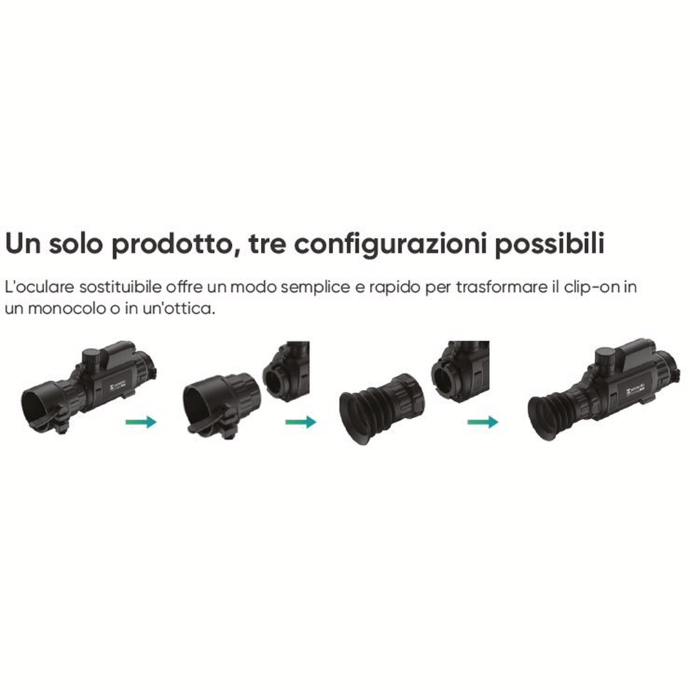 HIKMICRO - CHEETAH NIGHT VISION DIGITAL SCOPE TELEMETRO Torcia 940nm con Reticolo