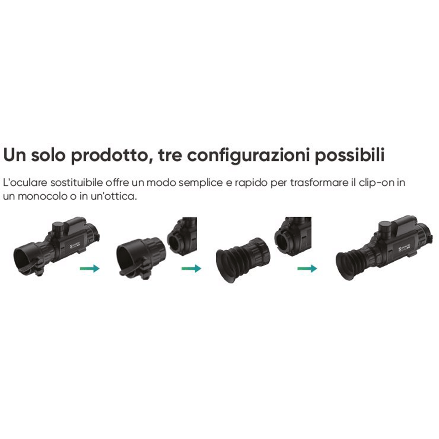 HIKMICRO - CHEETAH NIGHT VISION DIGITAL SCOPE TELEMETRO Torcia 940nm con Reticolo