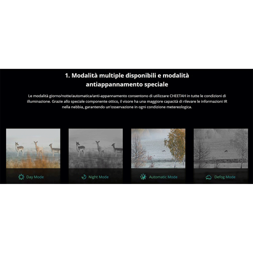 HIKMICRO - CHEETAH NIGHT VISION DIGITAL SCOPE TELEMETRO Torcia 940nm con Reticolo