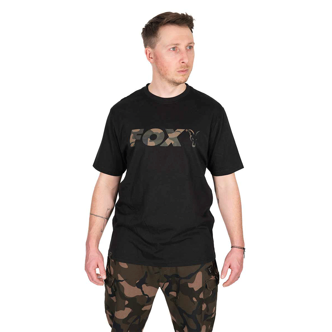T-SHIRT - FOX - CAMO LOGO BLACK
