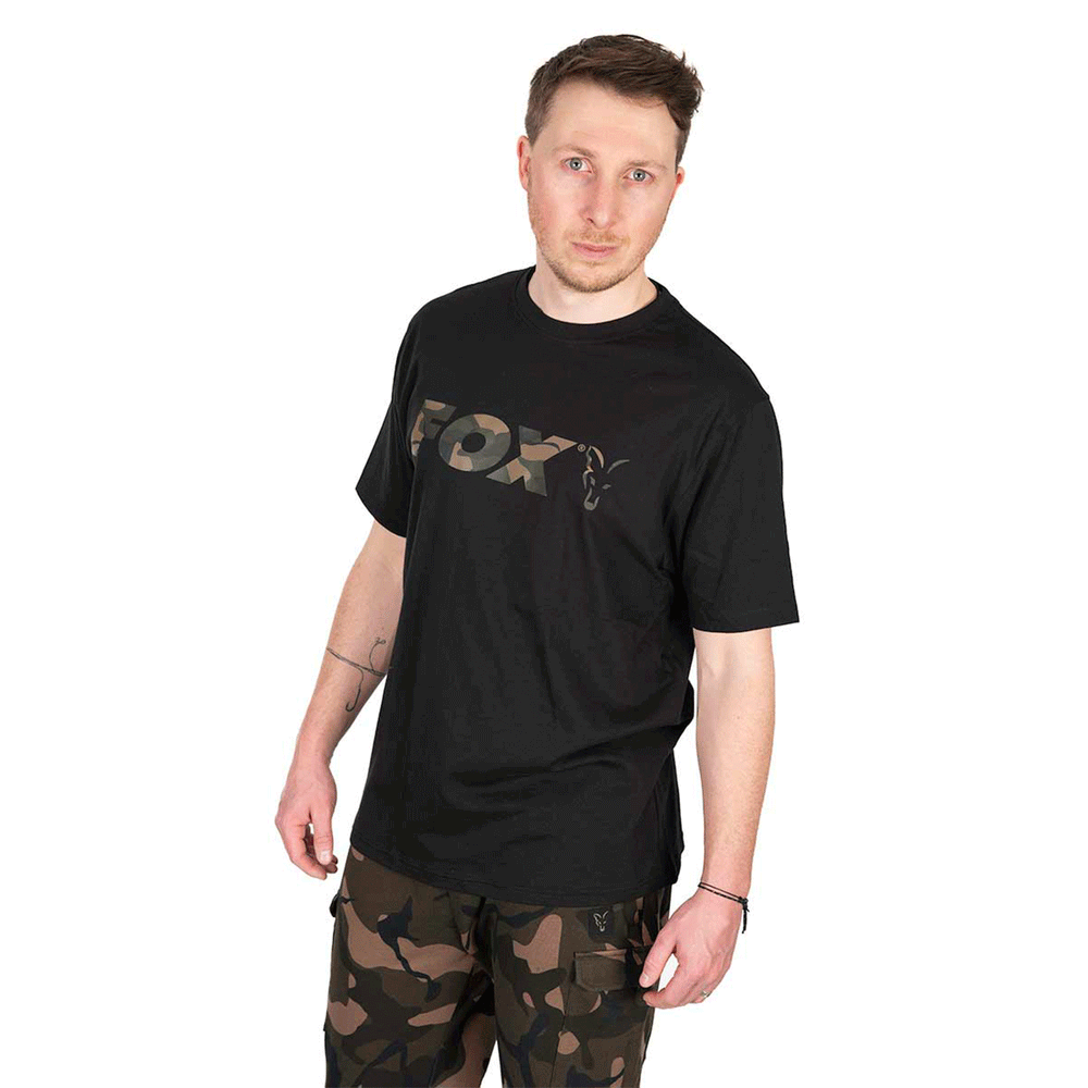 T-SHIRT - FOX - CAMO LOGO BLACK