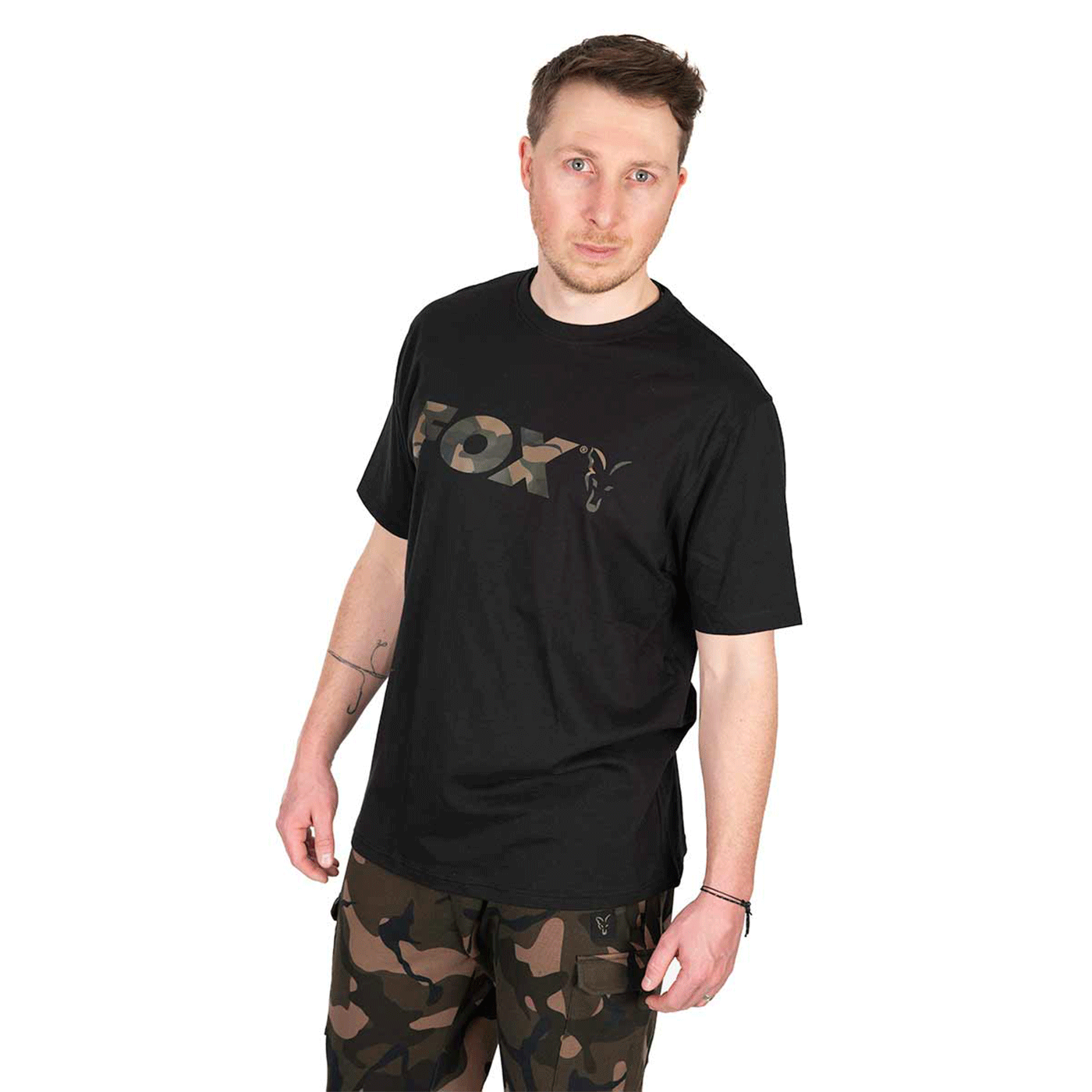 T-SHIRT - FOX - CAMO LOGO BLACK