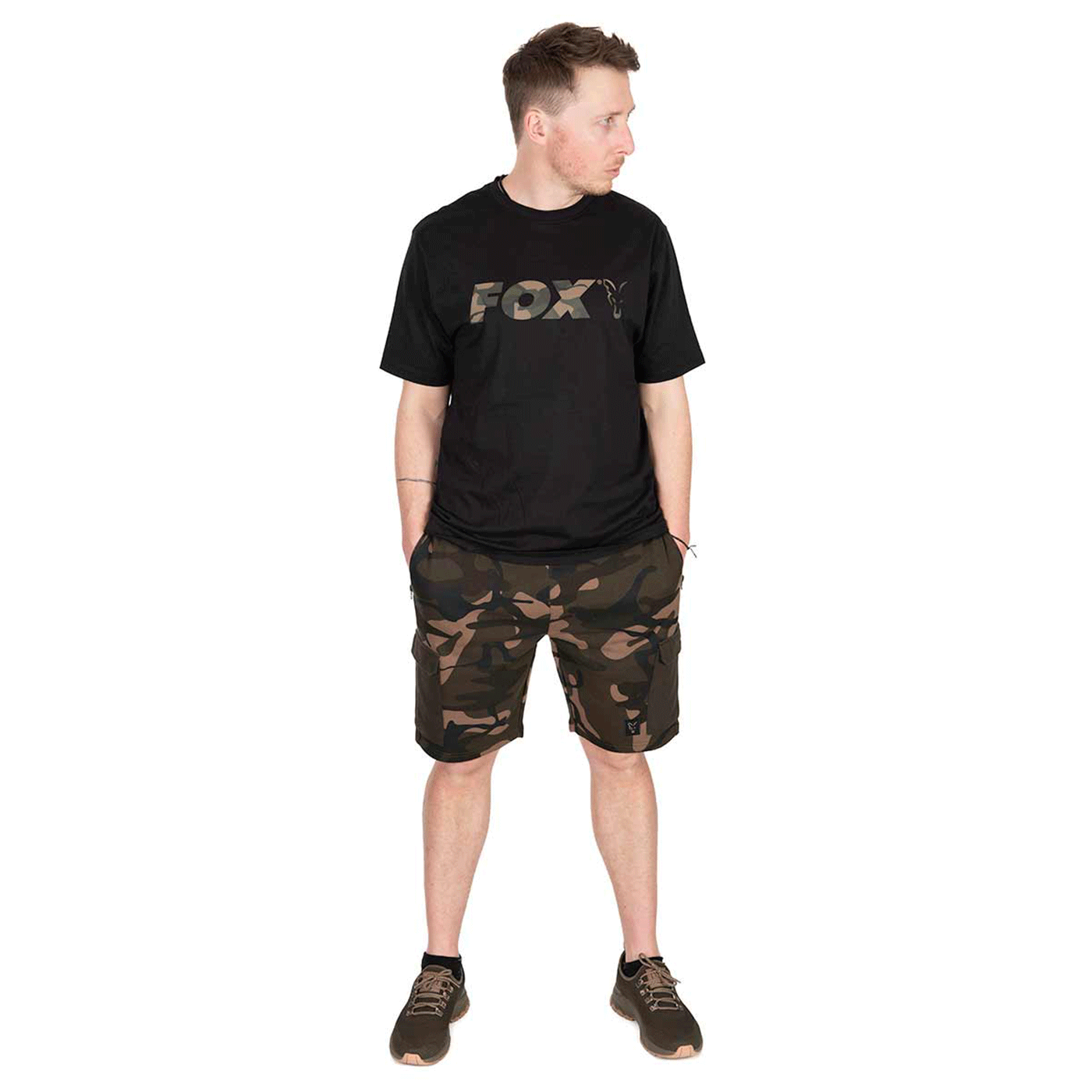 T-SHIRT - FOX - CAMO LOGO BLACK