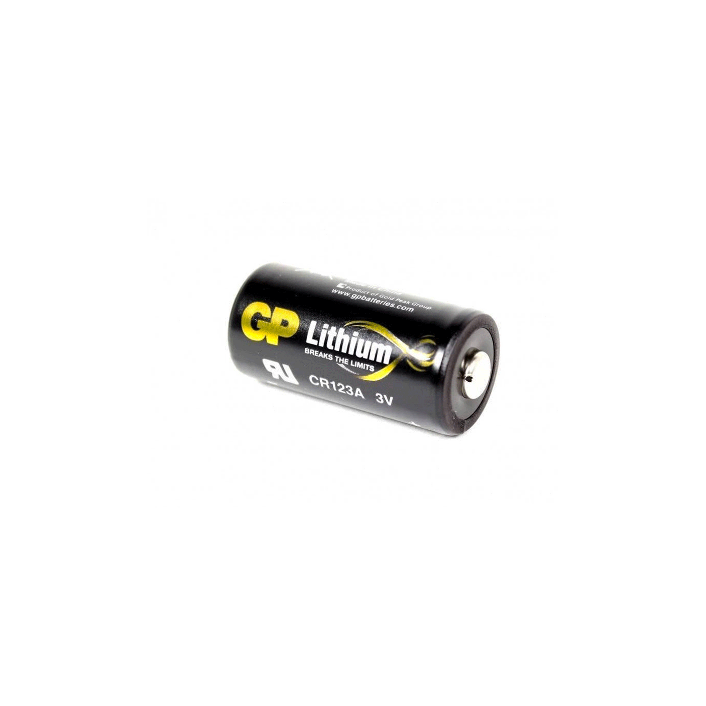 GP CR123A LITHIUM BATTERY, CR123A, 1500 mAh