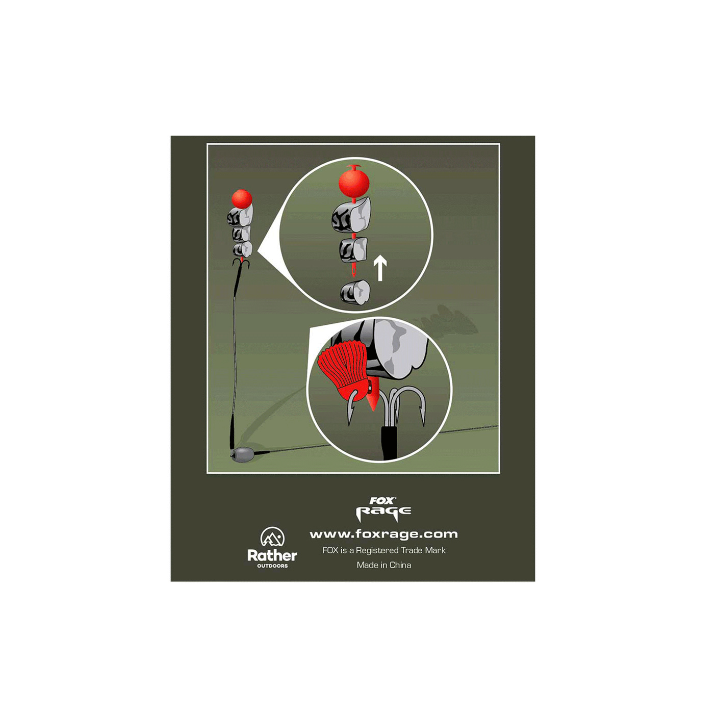 FOX RAGE PREDATOR - DEADBAIT KEBAB KIT (QTY 4)