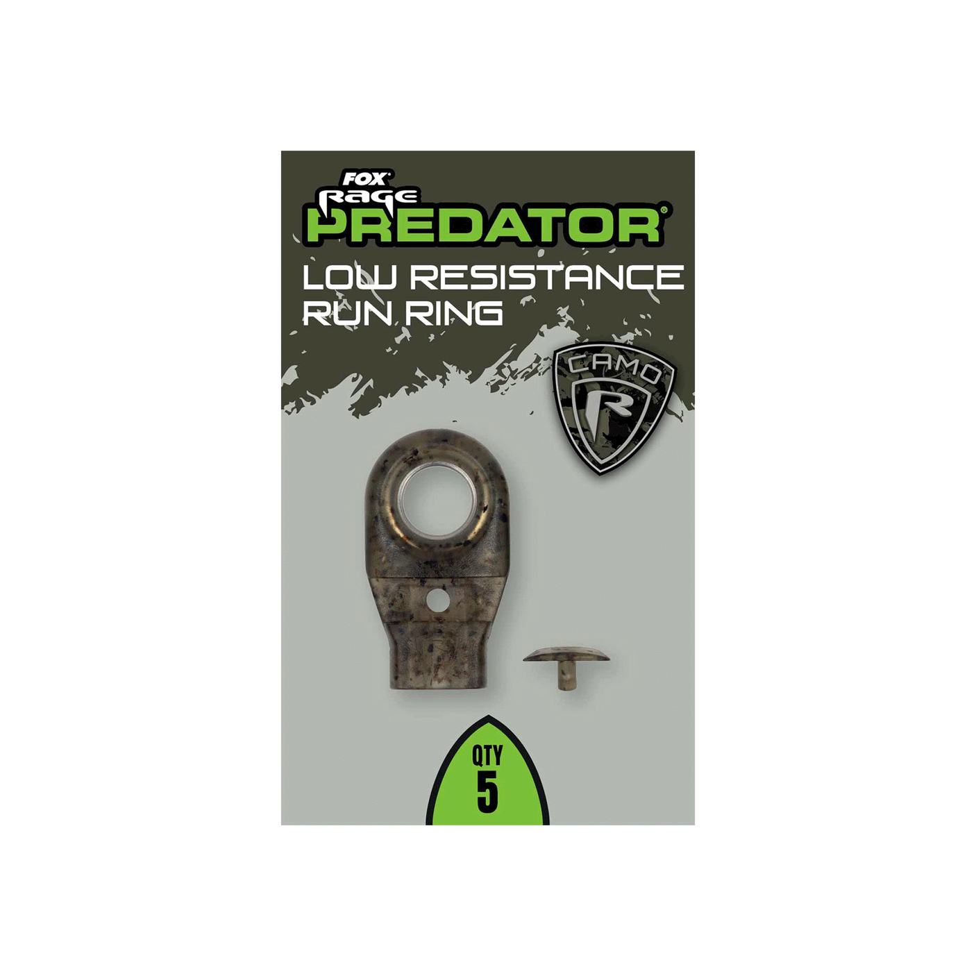 FOX RAGE PREDATOR - LOW RESISTANCE RUN RING (QTY 5)