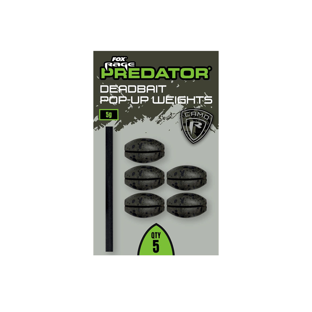 FOX RAGE PREDATOR - DEADBAIT POP-UP WEIGHTS (QTY 5)