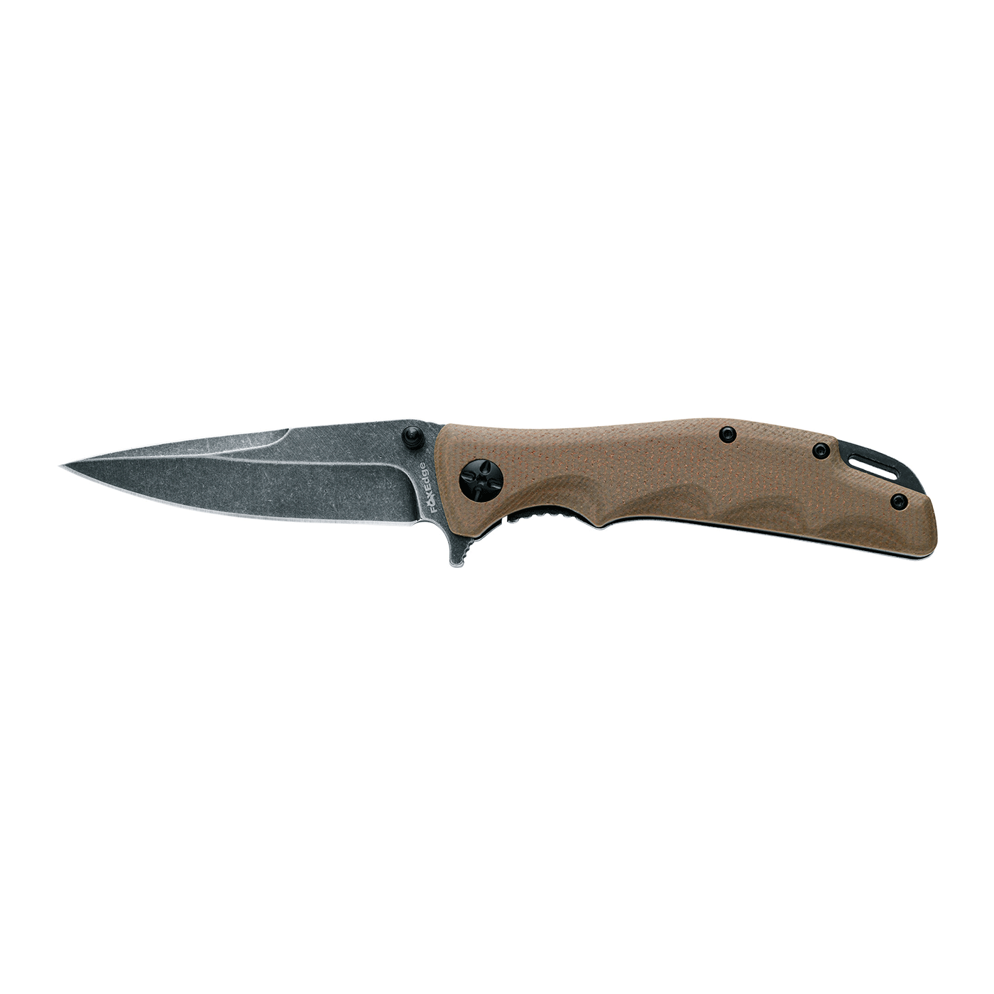KNIFE - FOX KNIVES/EDGE - MANDATORY FUN Coyote tan