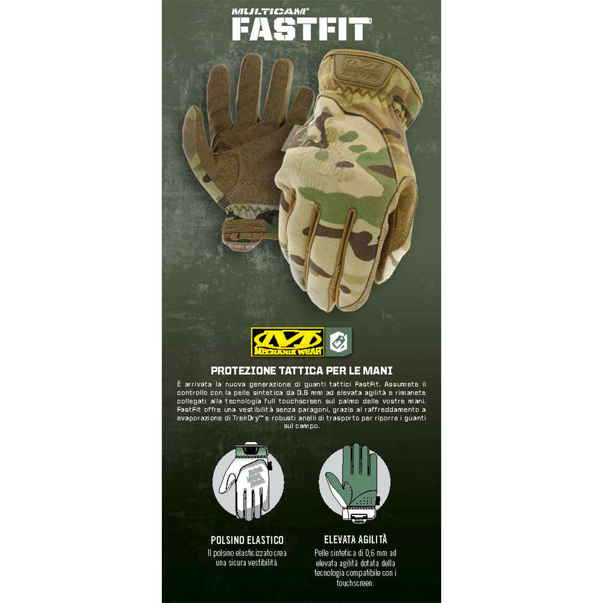 MECHANIX WEAR - FASTFIT® FLEXIBLE PROTECTION Multicam