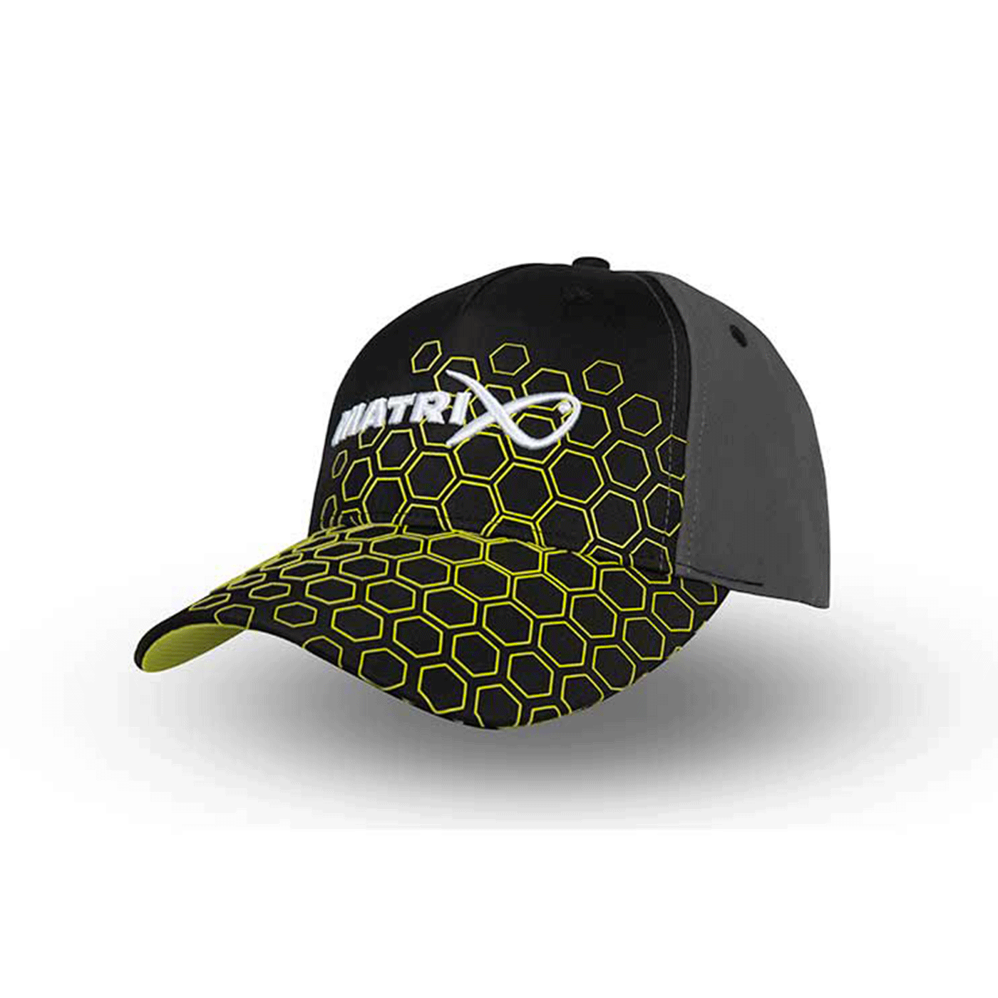 CAPPELLO - MATRIX - HEX PRINT BASEBALL CAP Black