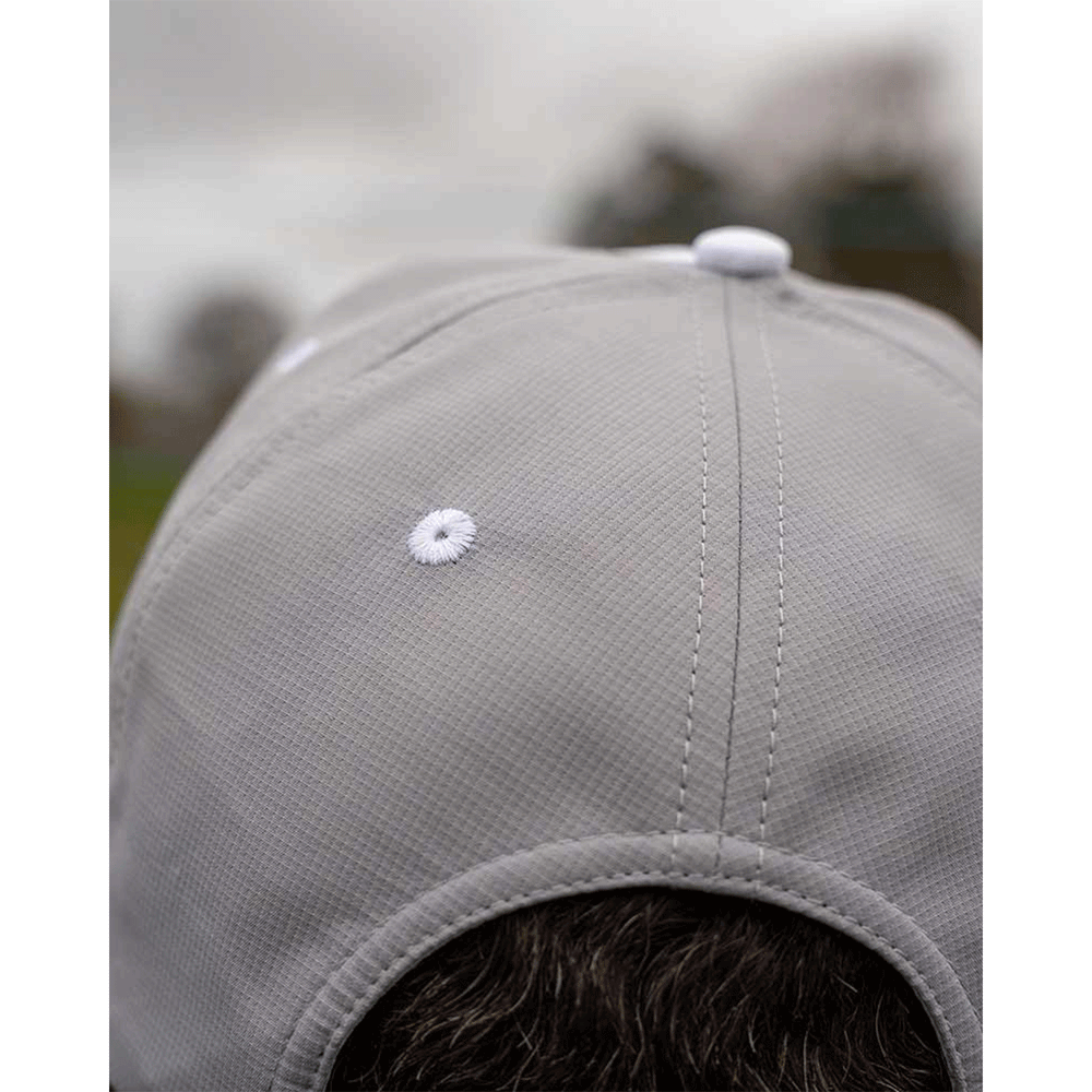 HAT - MATRIX - HEX PRINT BASEBALL CAP White