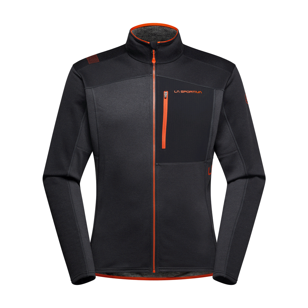 SWEATSHIRT - LA SPORTIVA - ELEMENTS JKT M Carbon/Cherry Tomato