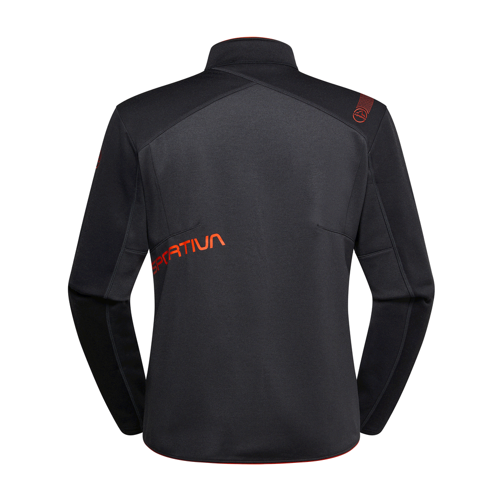 SWEATSHIRT - LA SPORTIVA - ELEMENTS JKT M Carbon/Cherry Tomato