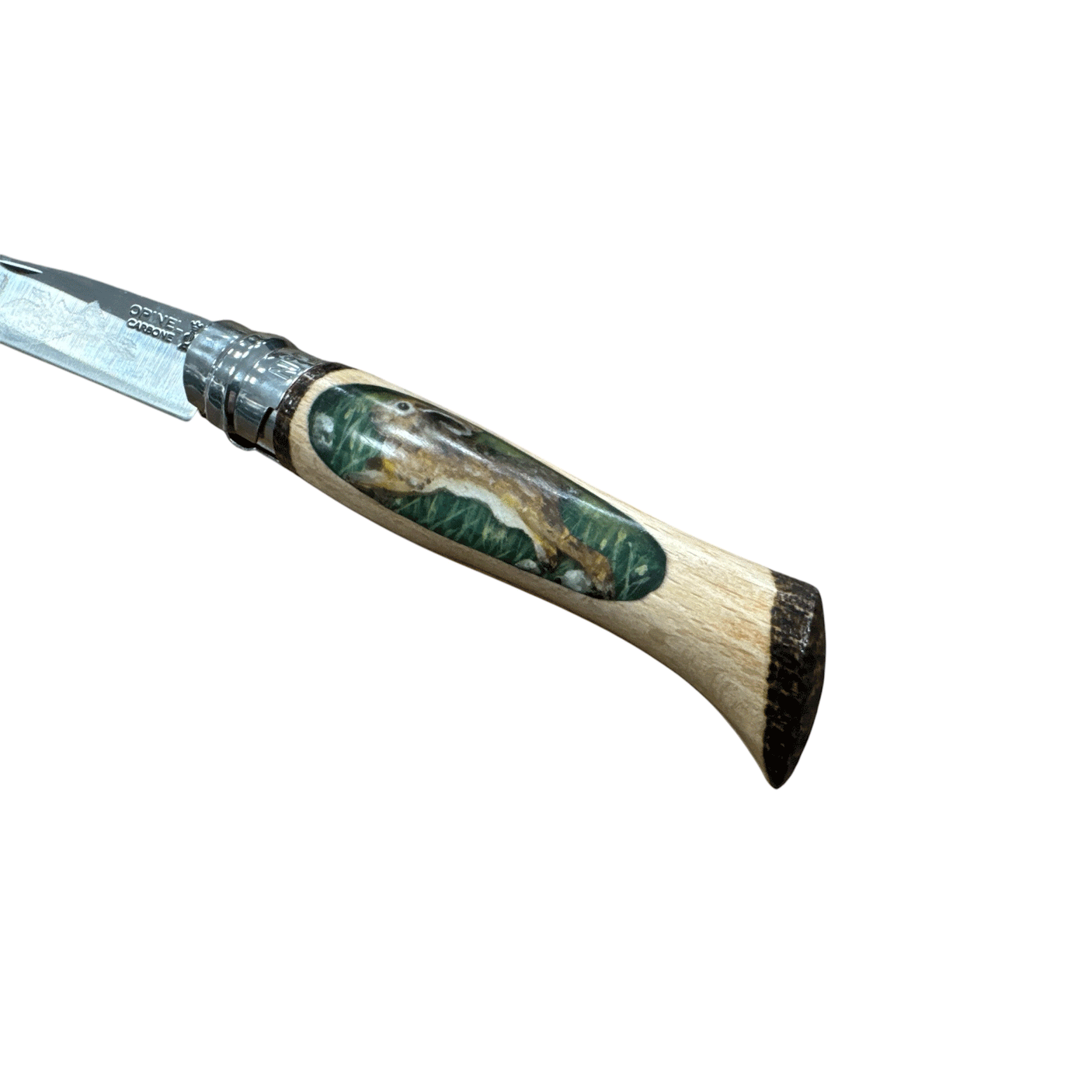 KNIFE - OPINEL - N.9 CARBON HAND MADE WITH HARE