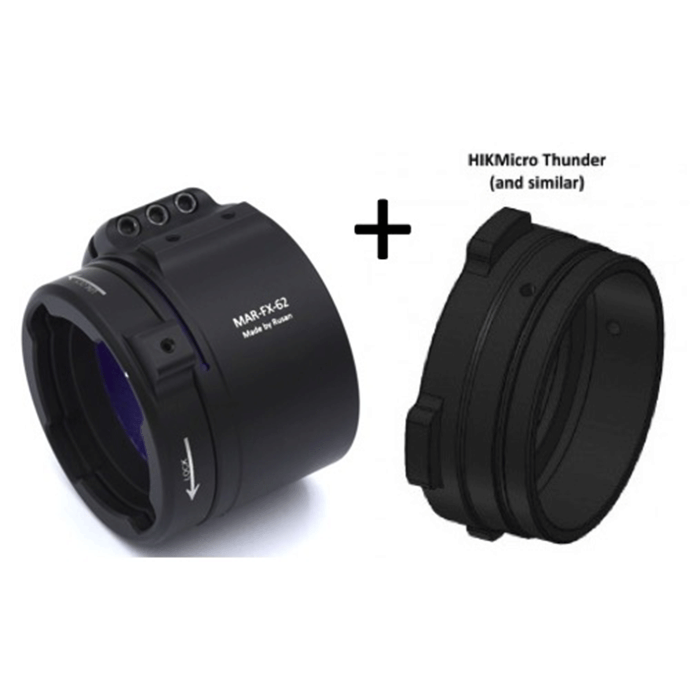 RUSAN - MODULAR ADAPTER | RUSAN MODULAR ADAPTER - FIXED CLAMP (3 SCREWS) 57mm