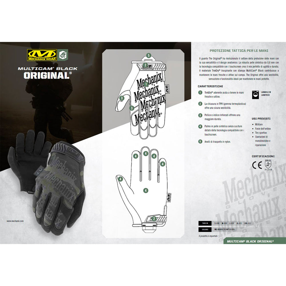 MECHANIX WEAR - MULTICAM® BLACK THE ORIGINAL MULTIPURPOSE WORK