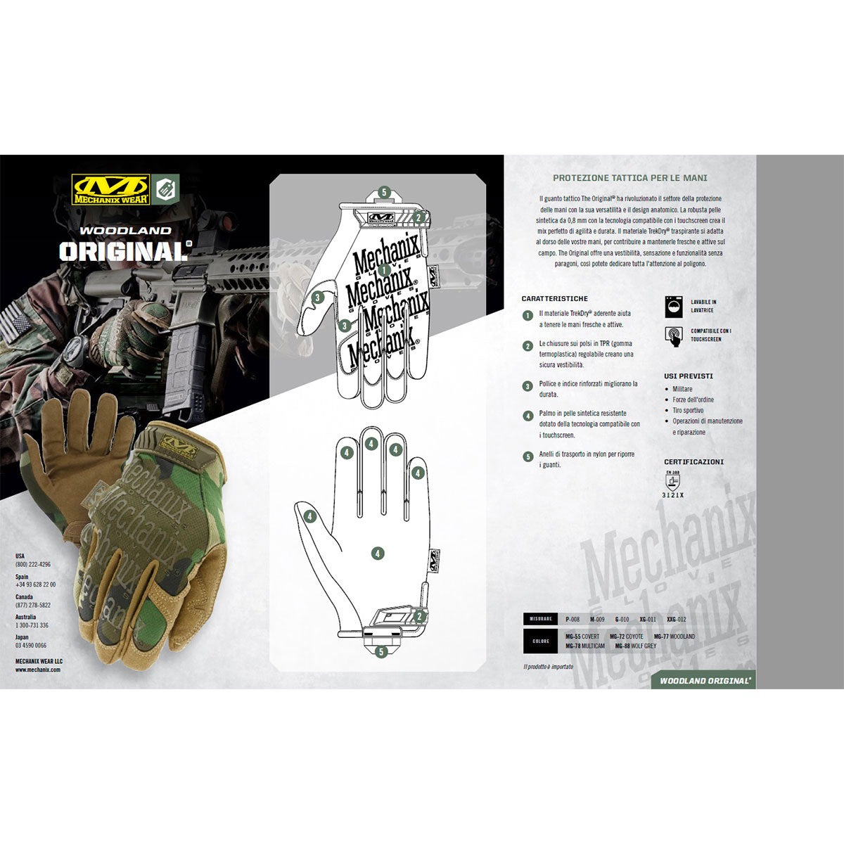 MECHANIX WEAR - THE ORIGINAL® MULTIPURPOSE WORK Woodland