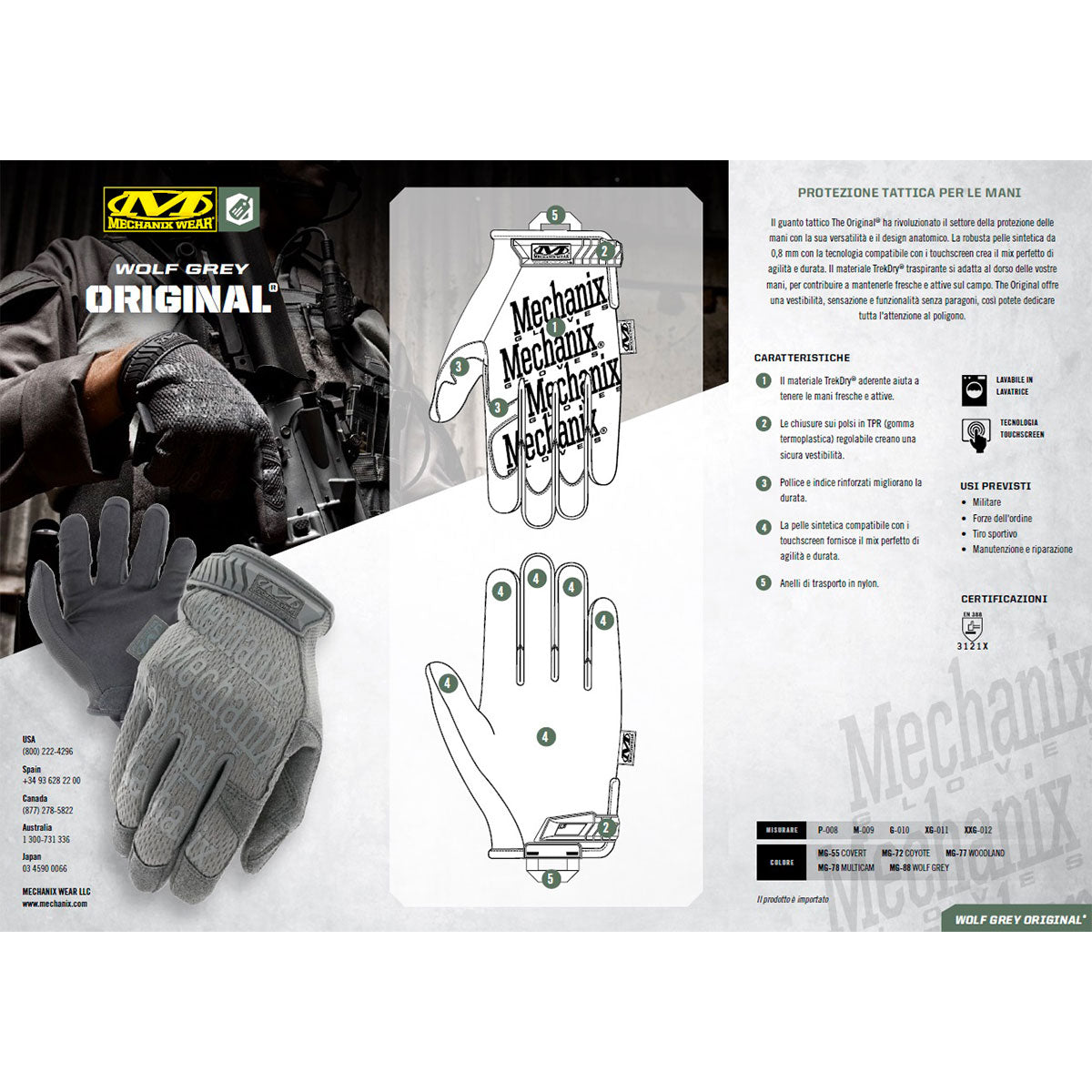 MECHANIX WEAR - THE ORIGINAL® MULTIPURPOSE WORK Wolf Grey