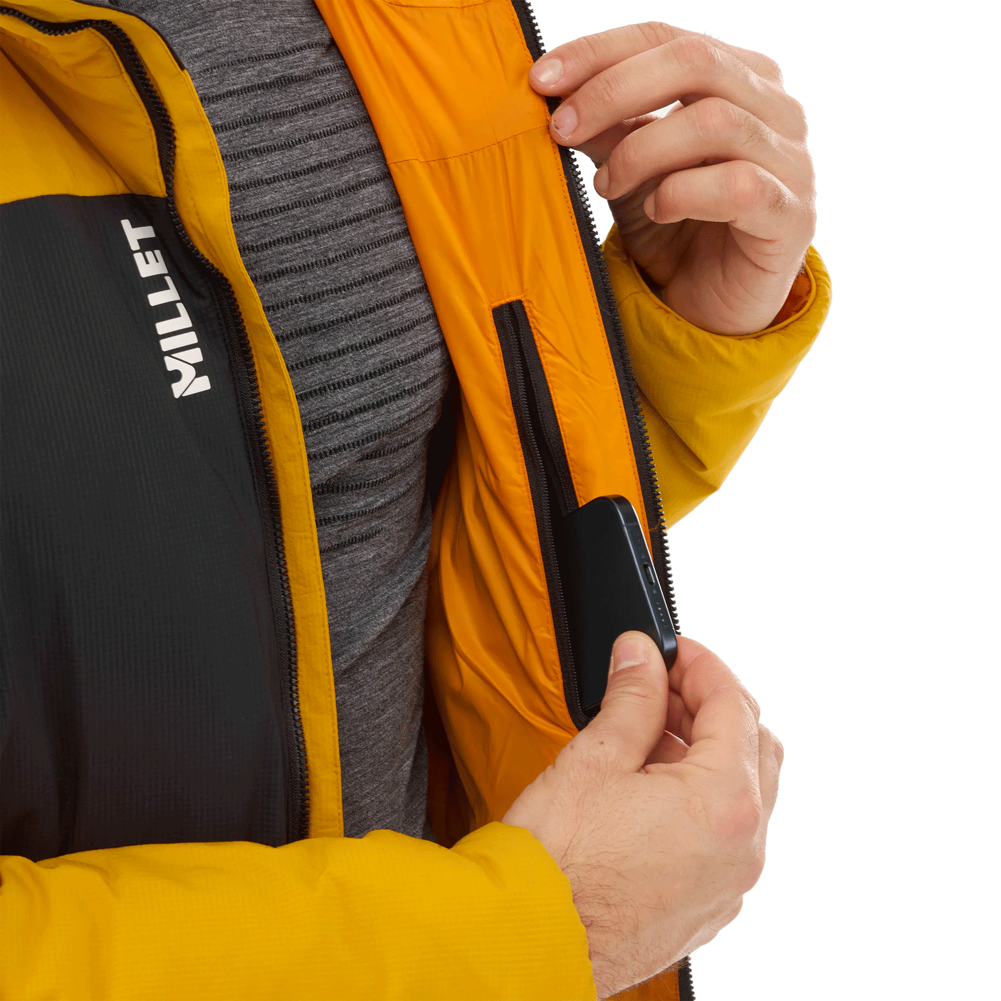 GIACCA/PIUMINO - MILLET - BOSSON 100 Black/Safran