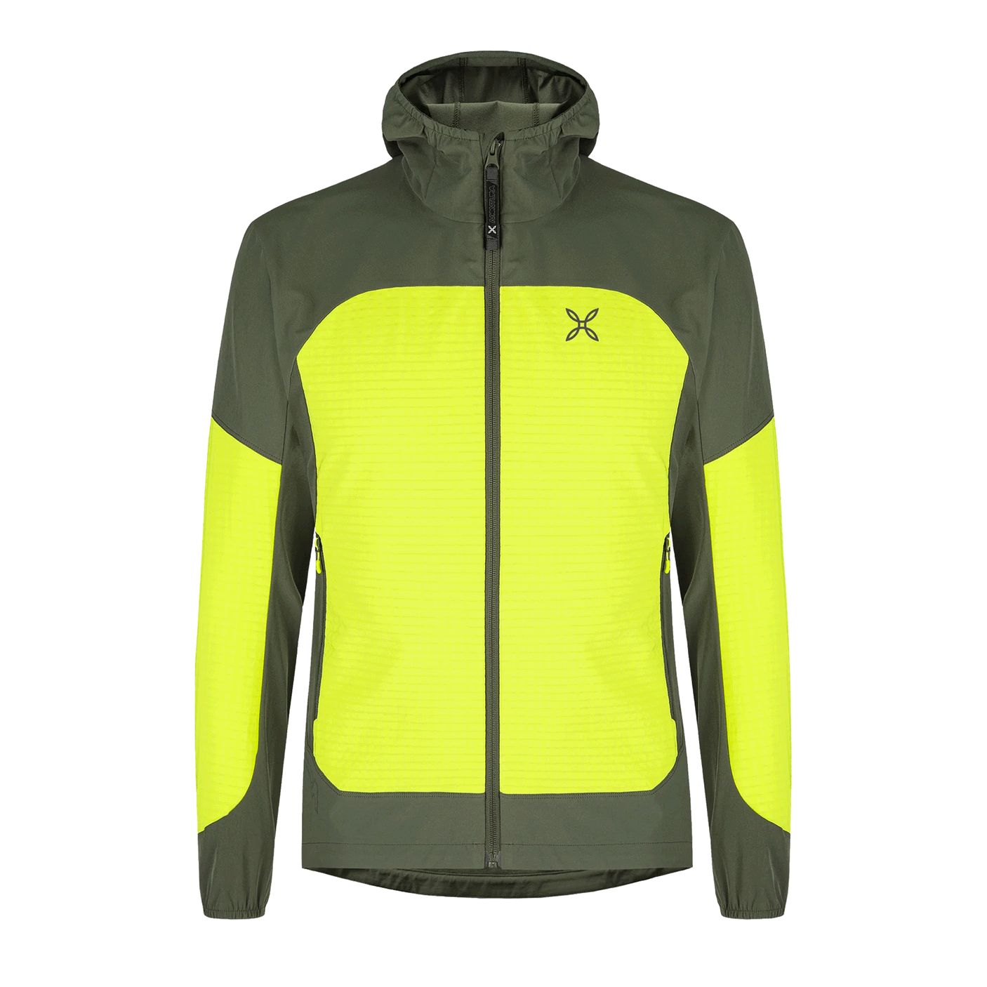 JACKET - MONTURA - SEED HOODED JACKET Sage Green/Sunny Lime