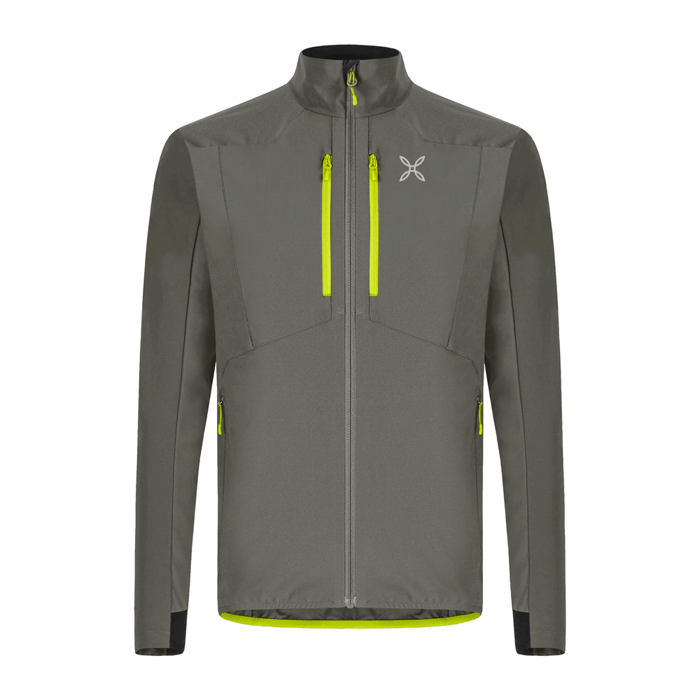 JACKET - MONTURA - SPITZE JACKET ATHLETIC FIT Sage Green/Lime Green