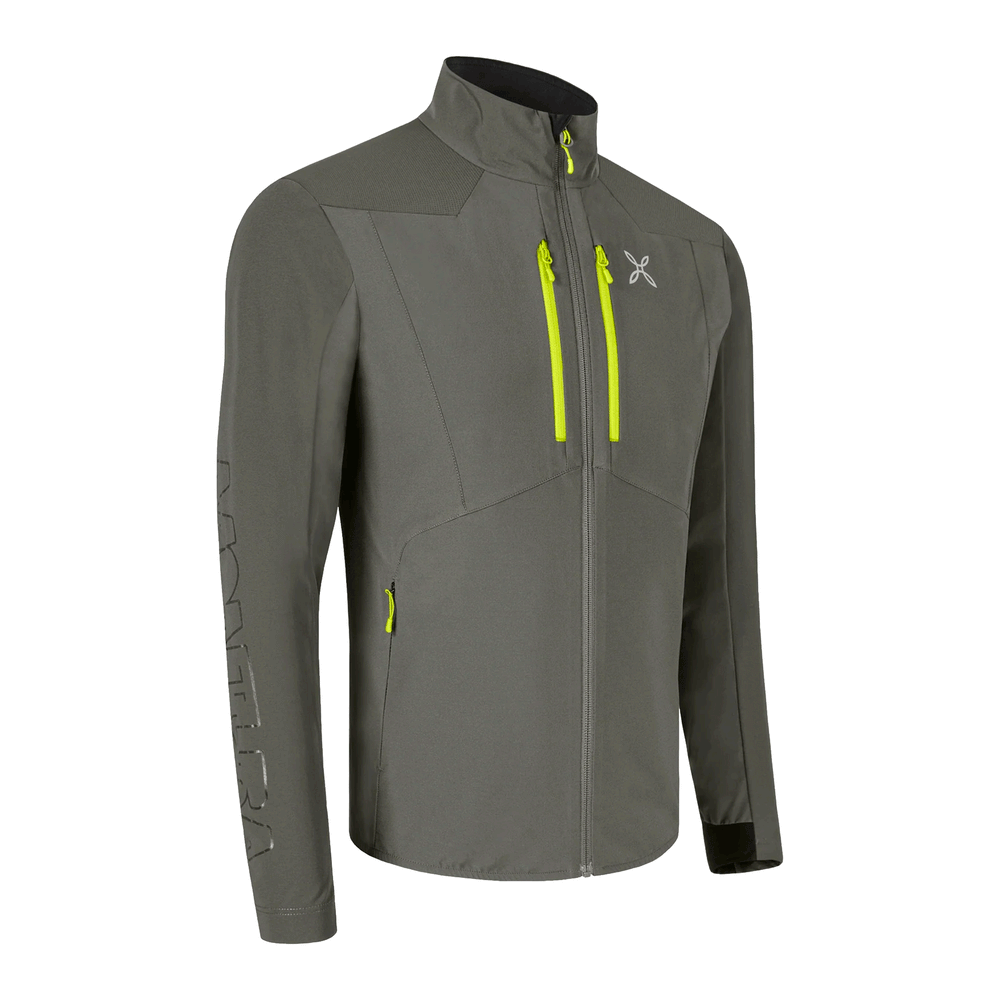 JACKET - MONTURA - SPITZE JACKET ATHLETIC FIT Sage Green/Lime Green