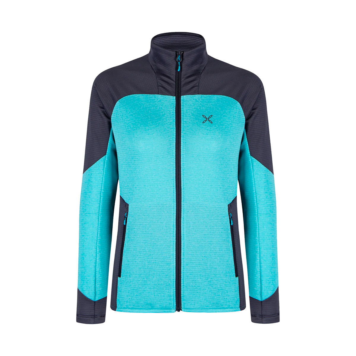 SWEATER - MONTURA - WOMEN - RISE SWEATER WOMAN REGULAR FIT Turquoise / Graphite Blue