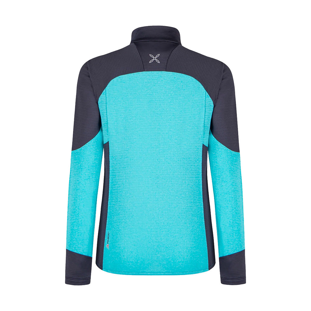SWEATER - MONTURA - WOMEN - RISE SWEATER WOMAN REGULAR FIT Turquoise / Graphite Blue