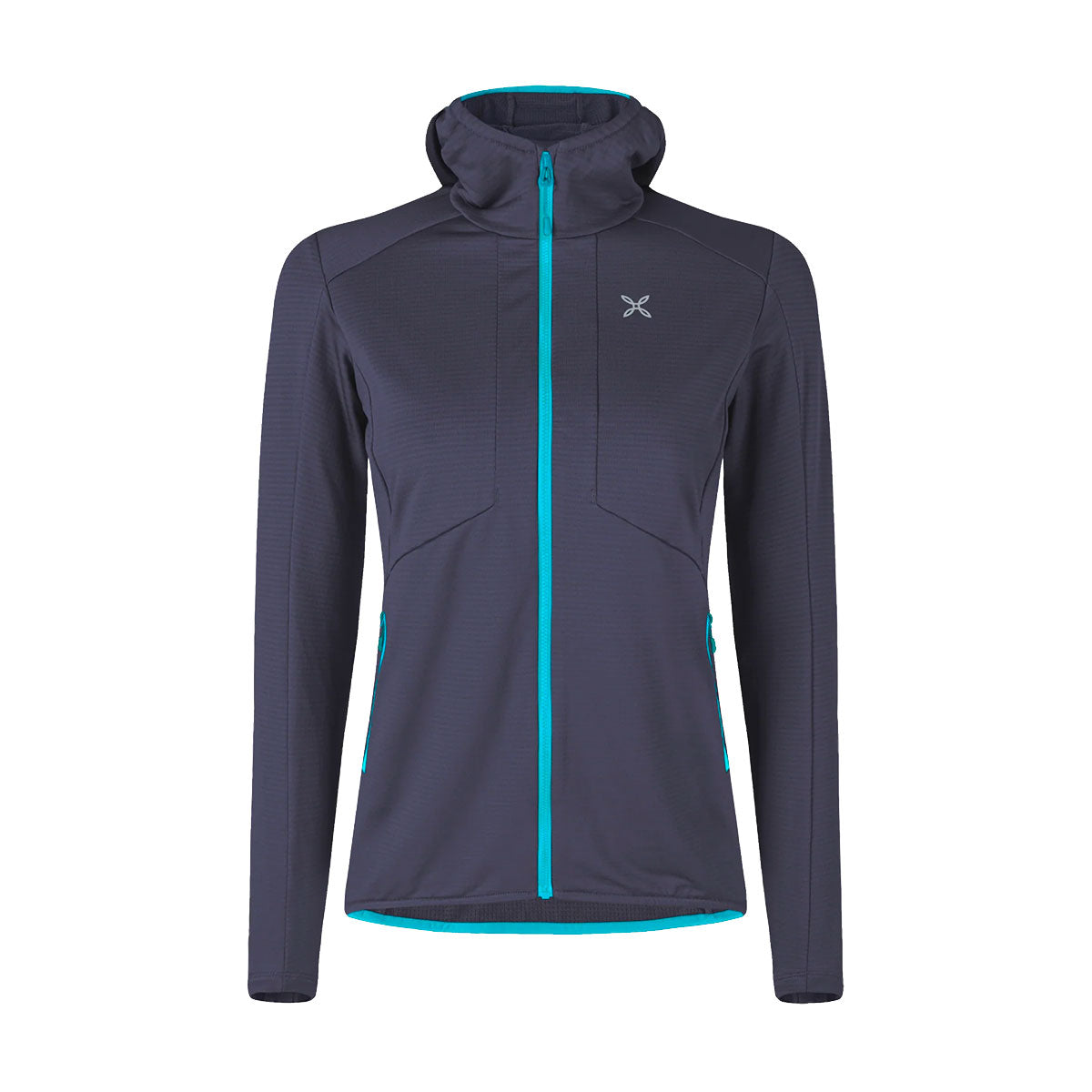 SWEATER/FLEECE - WOMEN - MONTURA - KRISTALL ATHLETIC FIT Graphite Blue / Turquoise