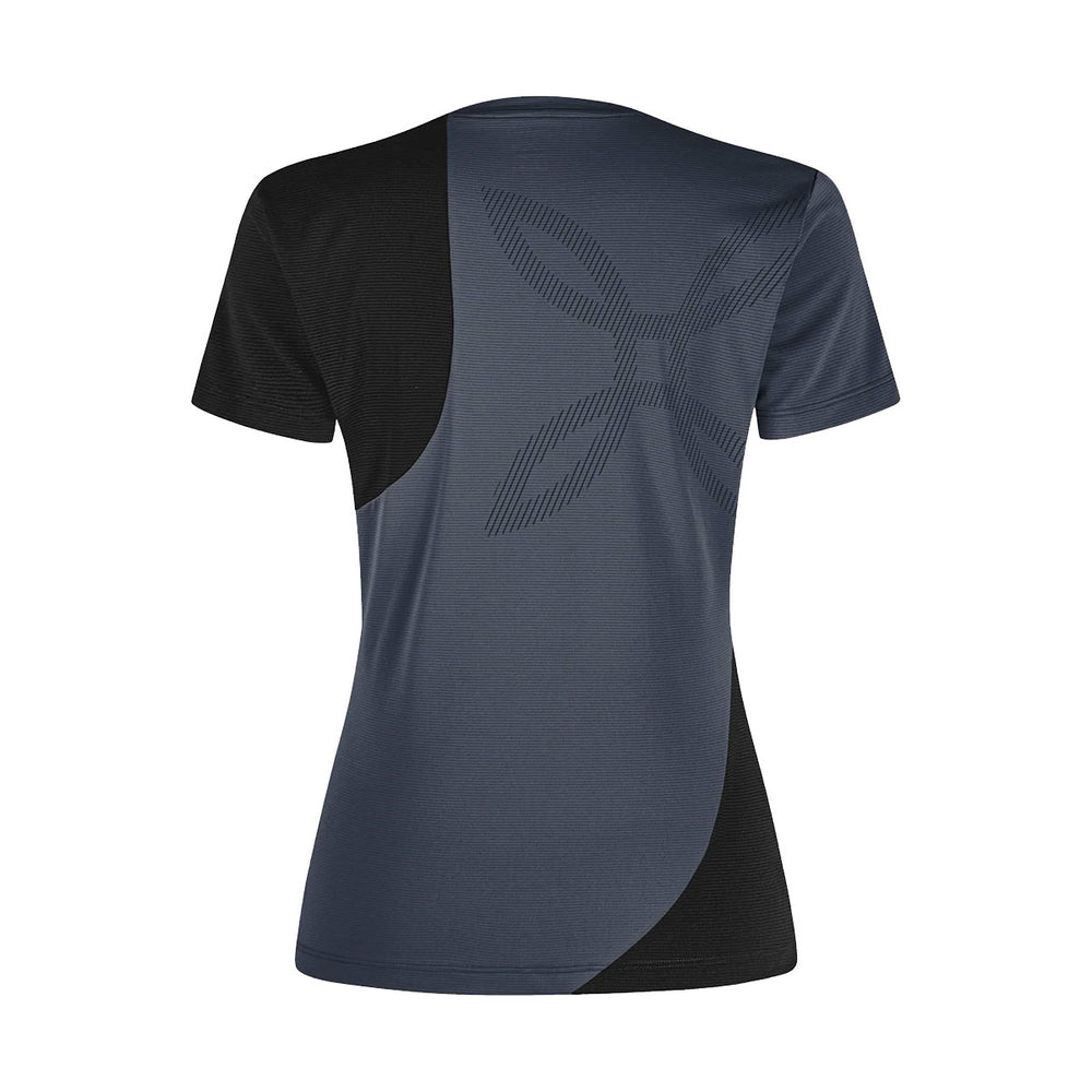 T-SHIRT - WOMAN - MONTURA - MIX-UP T-SHIRT WOMAN ATHLETIC FIT Lead / Black
