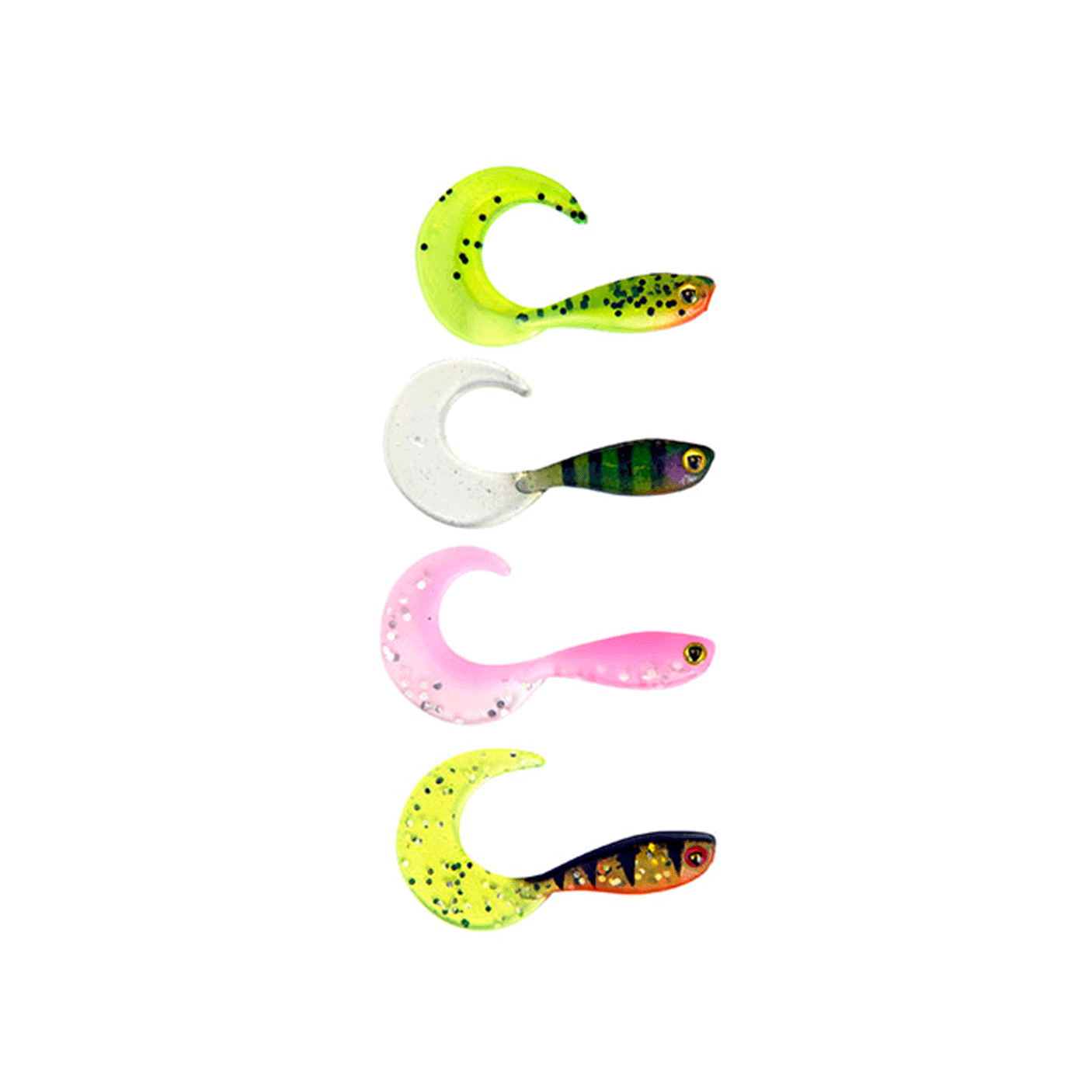 FOX RAGE - ULTRA UV MICRO GRUB TAIL 4cm 1.5" MIXED (8PCS)