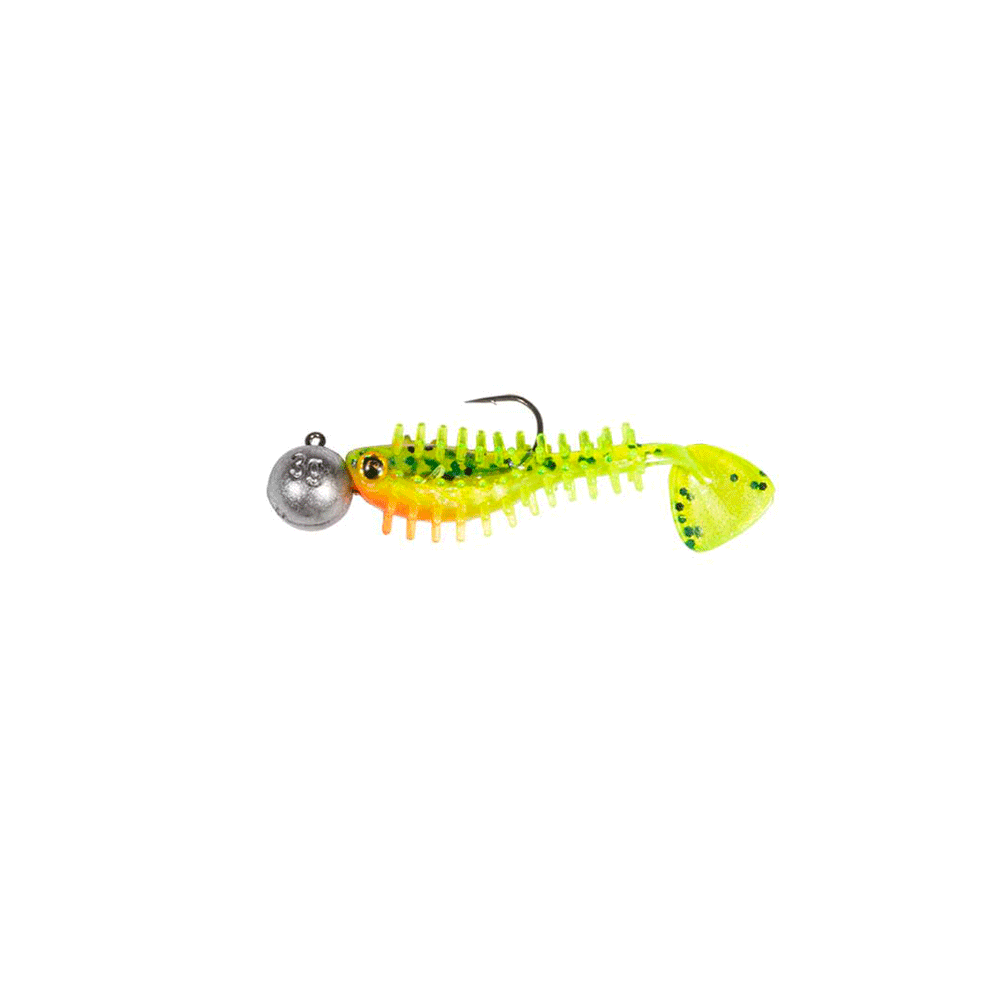 FOX RAGE - ULTRA UV MICRO SPIKEYFRY LOADED 4cm 1.5" Jig Head 3g | Hook 4 | MIXED (4PZ)