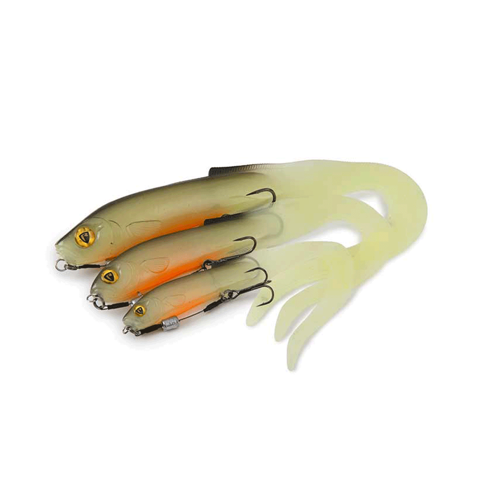 FOX RAGE - ULTRA UV SLICK EEL 28cm 11" | Weight 8g | Hook 1/0 | Wire 34kg | Hot Olive