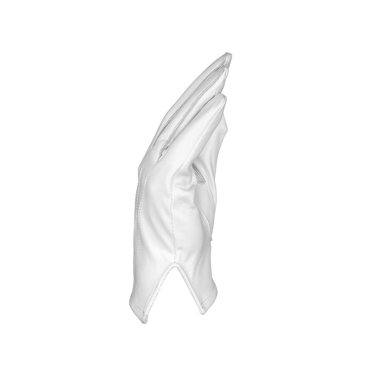 OPENLAND WHITE LEATHER CEREMONIAL GLOVES