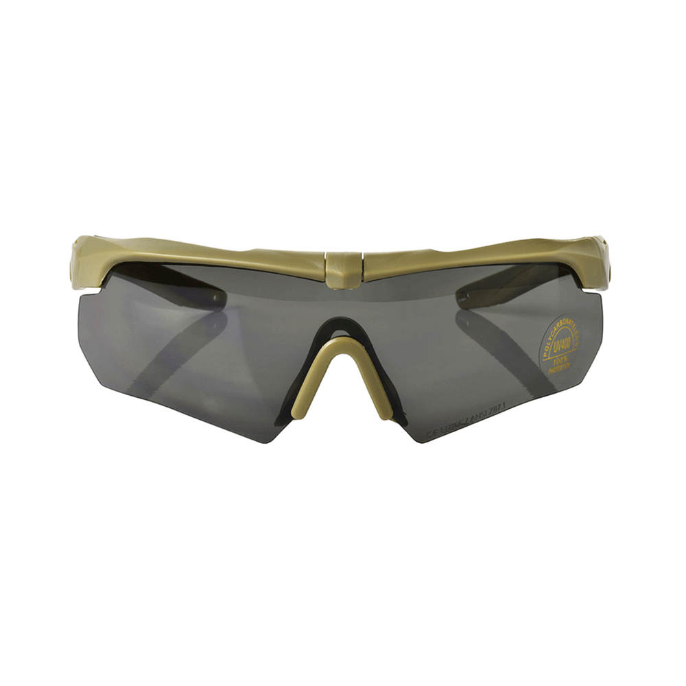 NERG OPENLAND TACTICAL - OCCHIALE BALISTICO KIT 3 LENTI V.2 Coyote Tan
