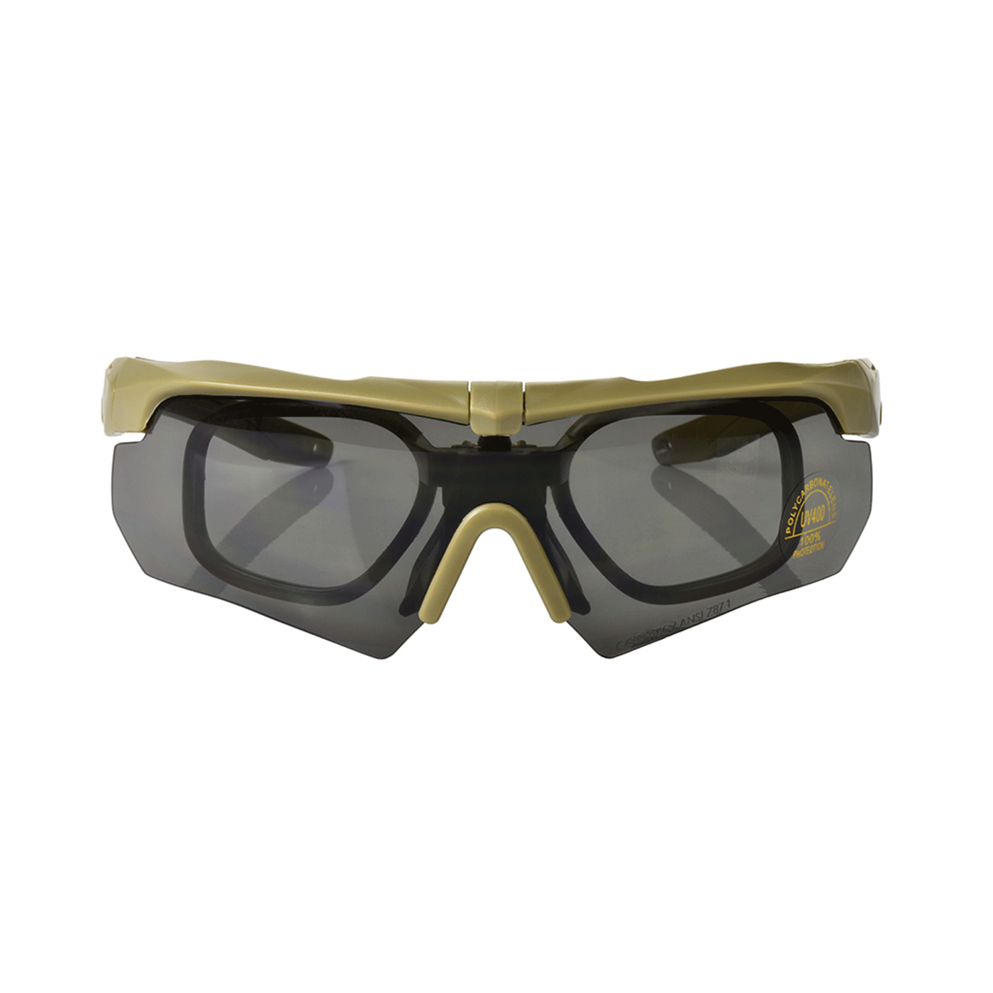 NERG OPENLAND TACTICAL - OCCHIALE BALISTICO KIT 3 LENTI V.2 Coyote Tan