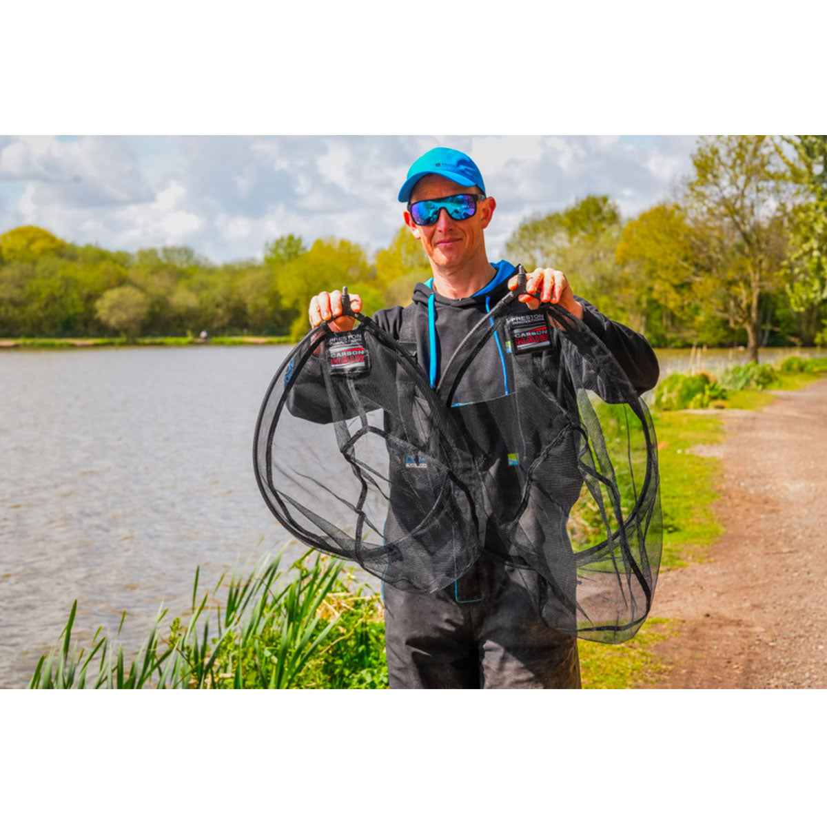 LANDING NET HEAD - PRESTON - CARBON AIR MESH LANDING NET 18"