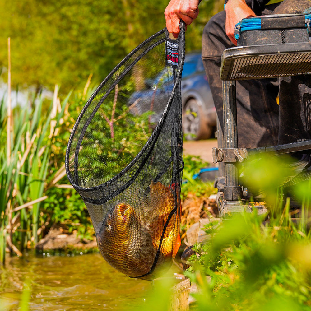 LANDING NET HEAD - PRESTON - CARBON AIR MESH LANDING NET 18"