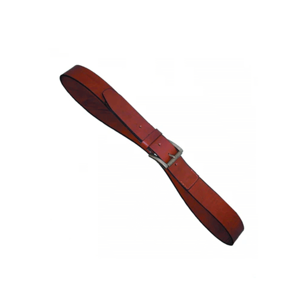 RESERVE - BROWN LEATHER BELT SIZE M