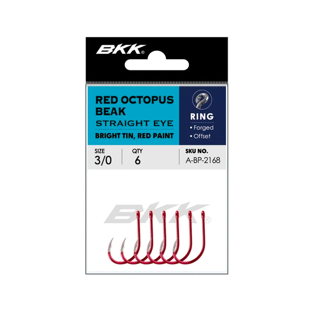 BKK - RED OCTOPUS BEAK STRAIGHT EYE Bright Tin-RED PAINT