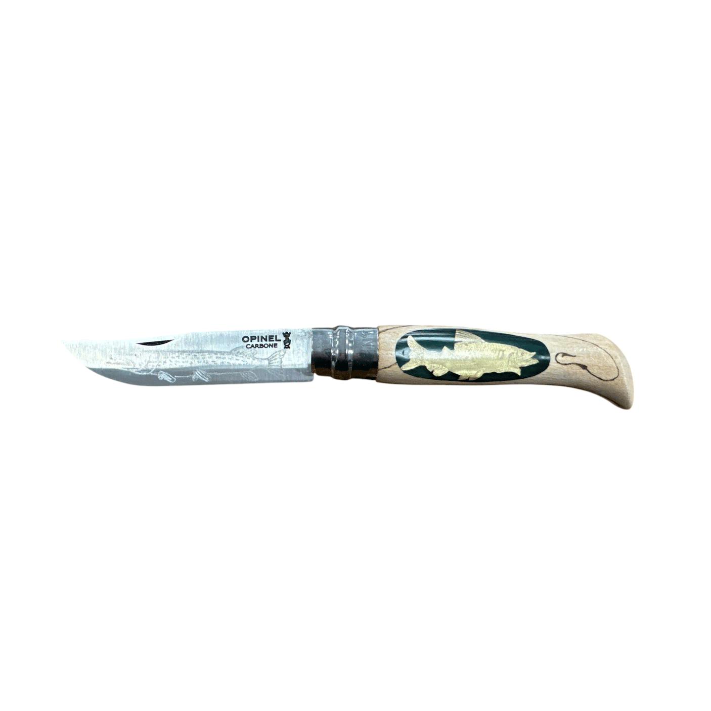 COLTELLO - OPINEL - N.9 CARBONE REALIZZATO A MANO CON SAMPEI E LUCCIO