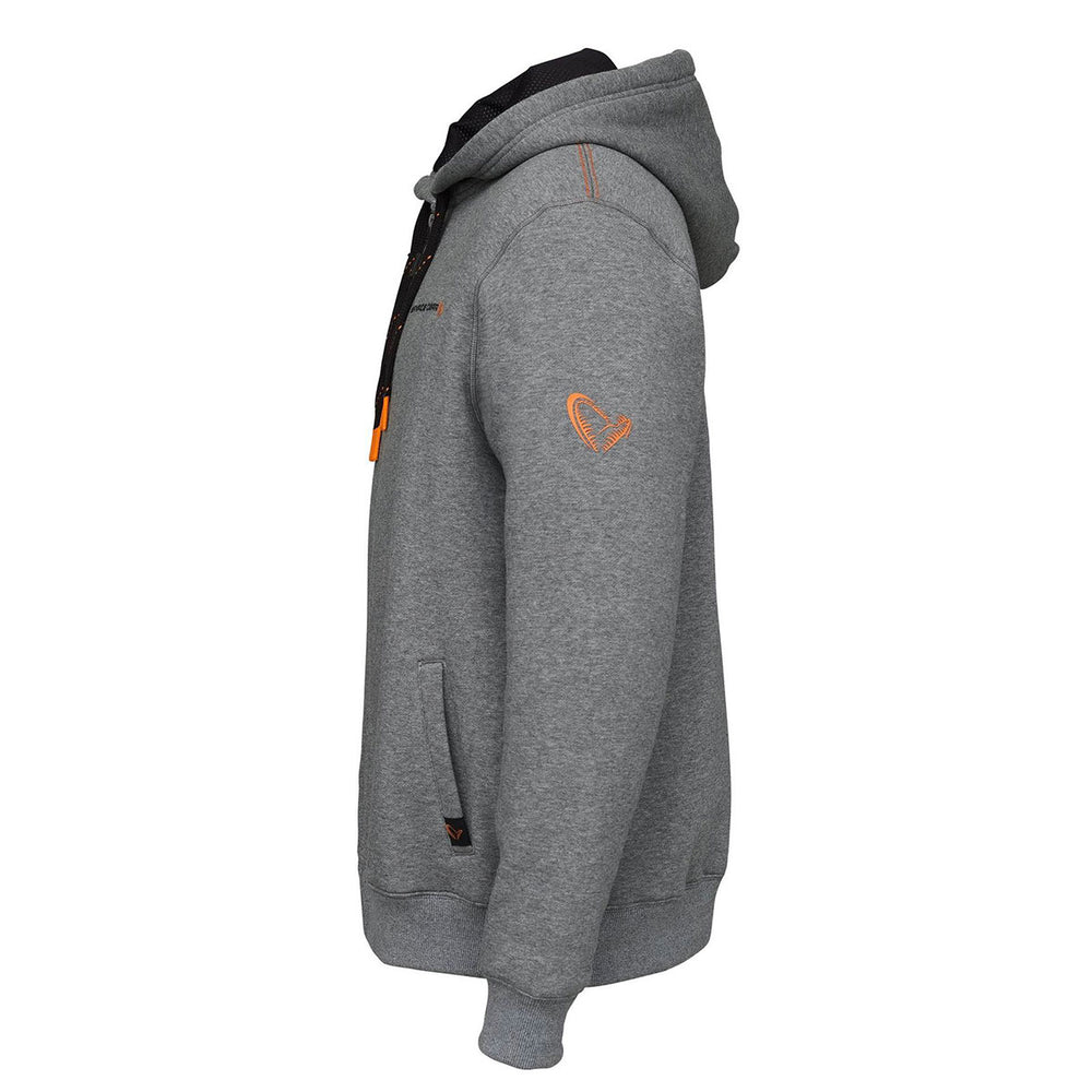 SWEATSHIRT - SAVAGE GEAR - CLASIC ZIP HOODIE Gray Melange