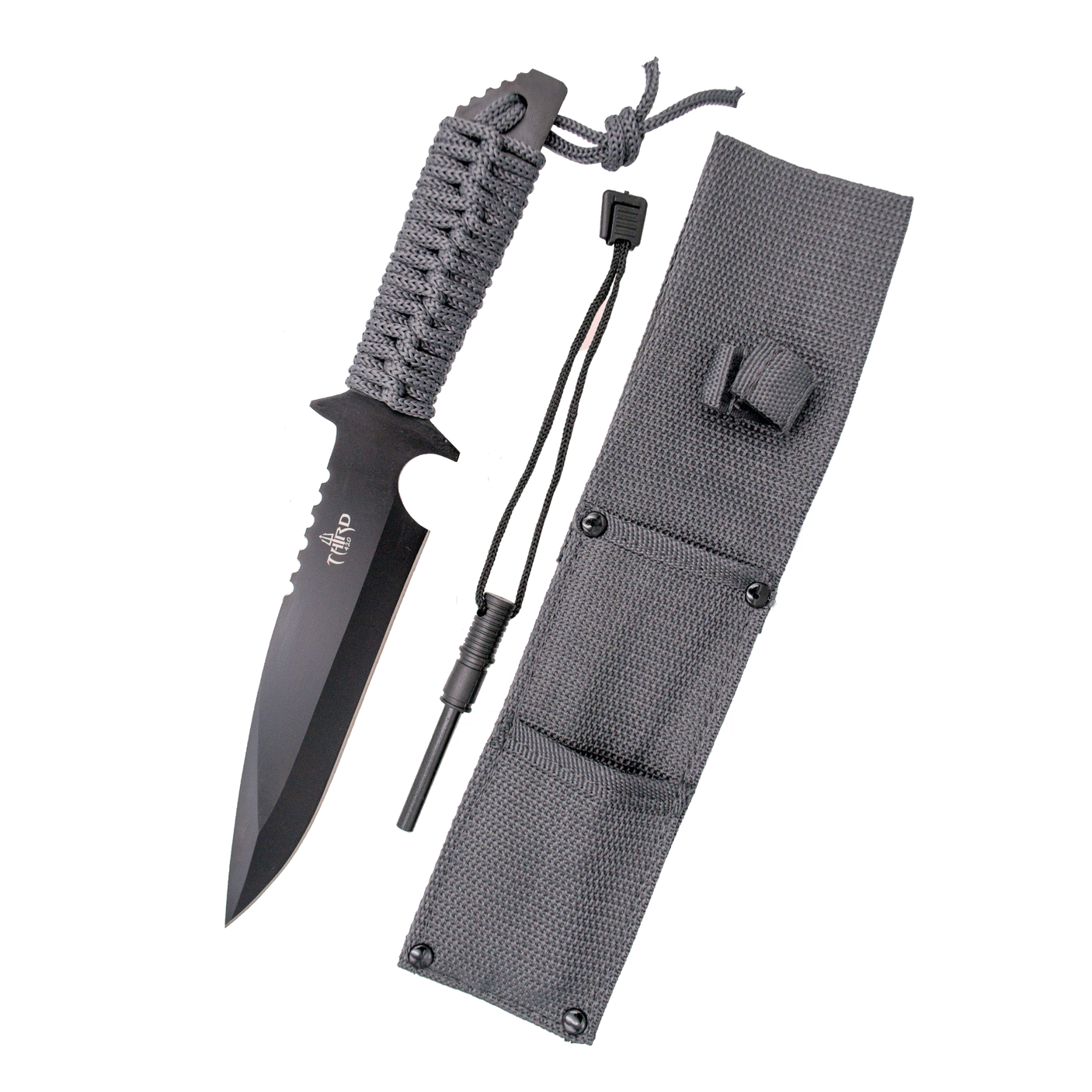 KNIFE - THIRD - TACTICAL KNIFE STEEL BLADE 17,5CM