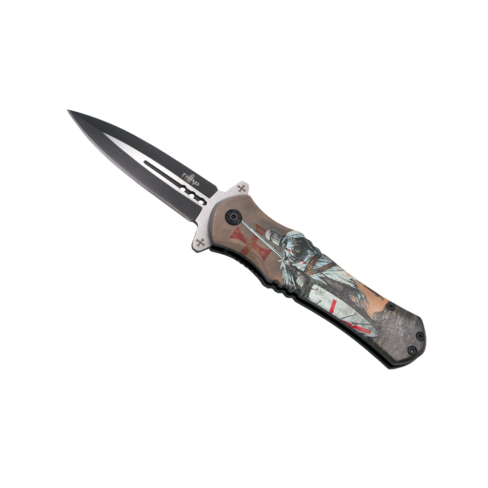 COLTELLO - THIRD - CAVALIERE TEMPLARE LAMA 8,2cm