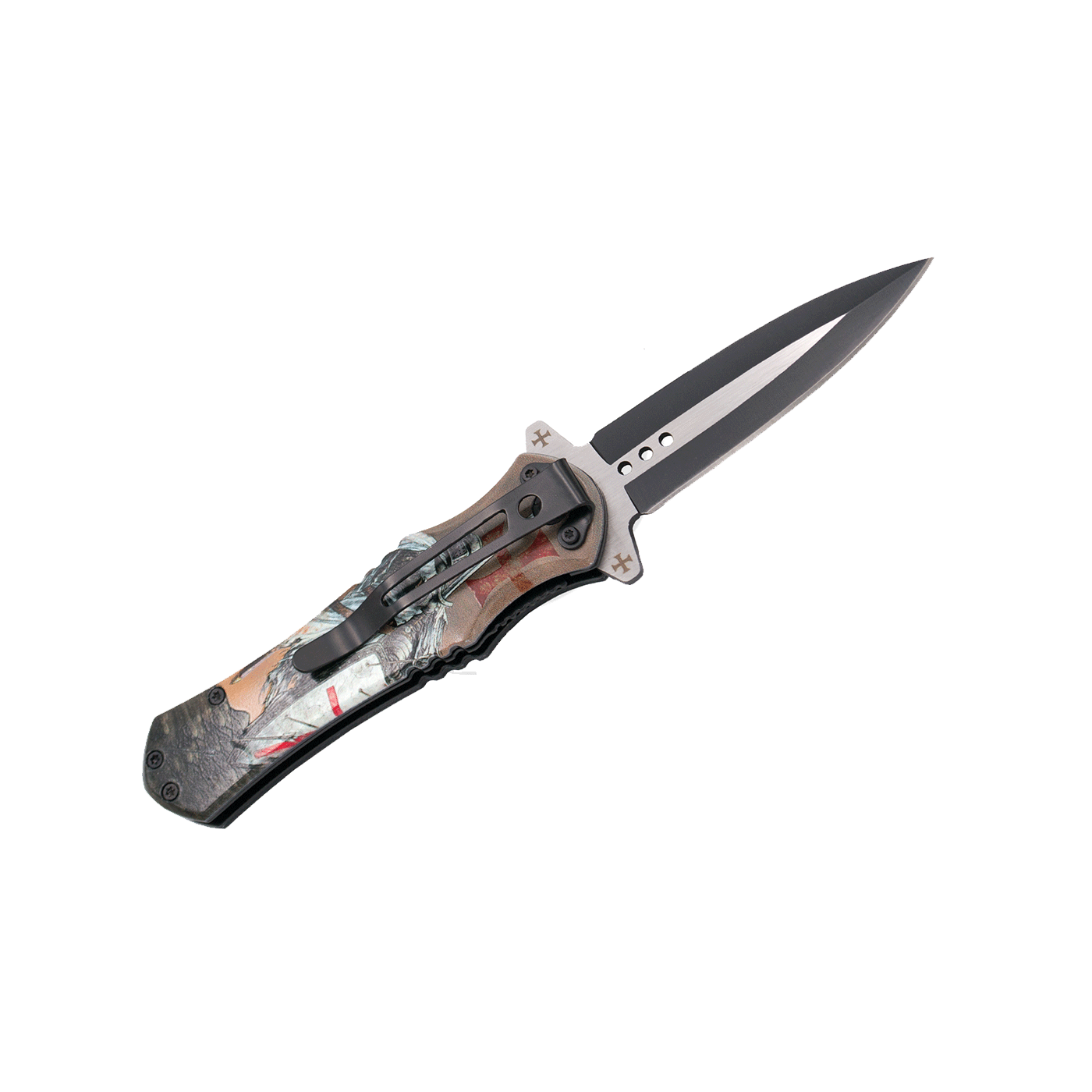 COLTELLO - THIRD - CAVALIERE TEMPLARE LAMA 8,2cm