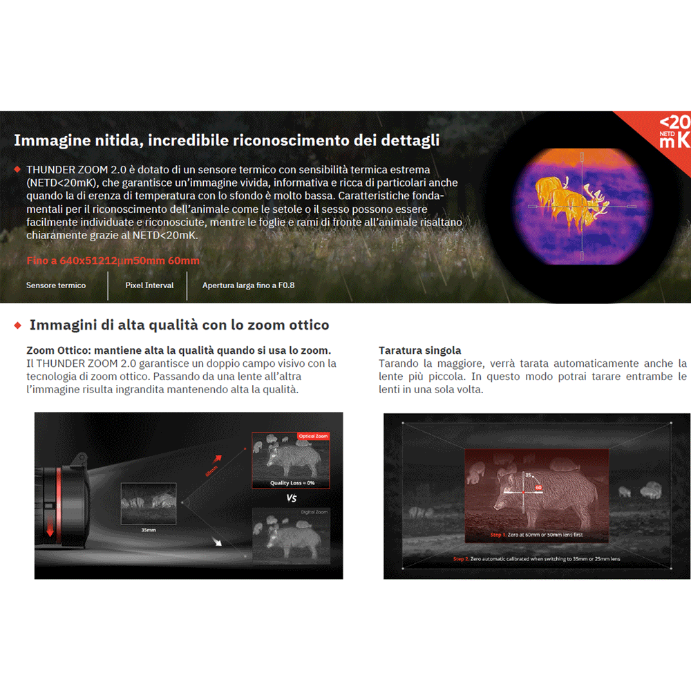 HIKMICRO - THUNDER ZOOM 2.0 TQ60Z Thermal Image Scope