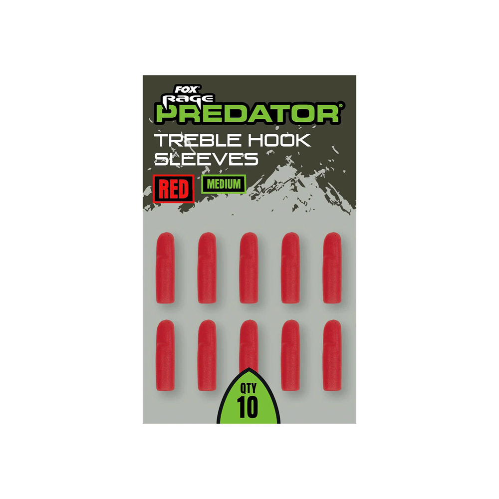 FOX RAGE PREDATOR - TREBLE HOOK SLEEVES (QTY 10)