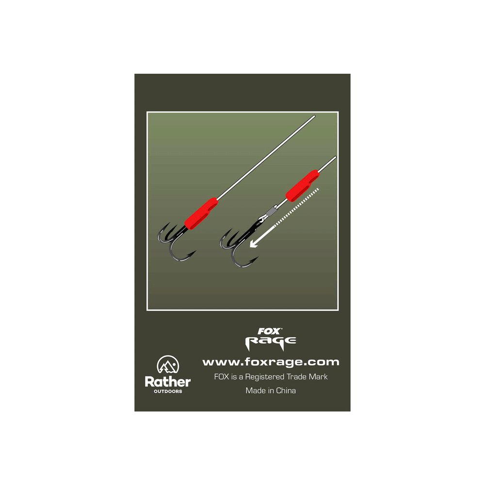 FOX RAGE PREDATOR - TREBLE HOOK SLEEVES (QTY 10)