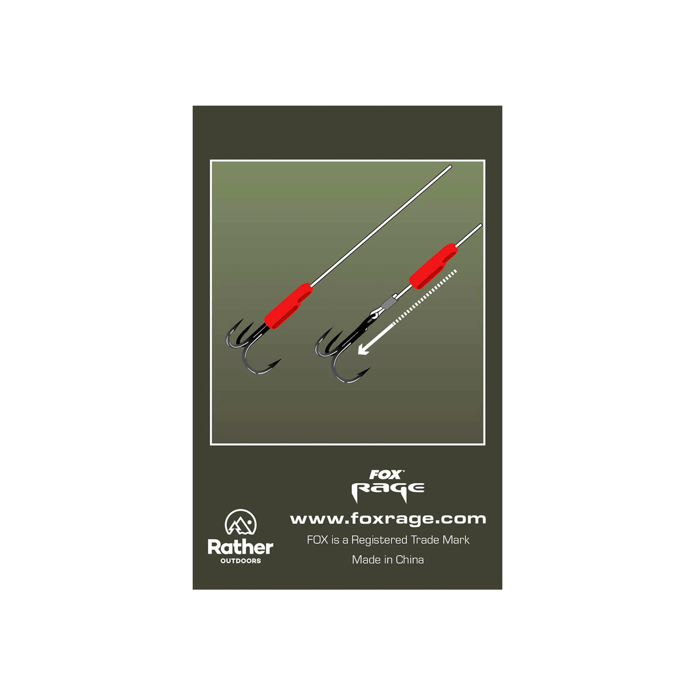 FOX RAGE PREDATOR - TREBLE HOOK SLEEVES (QTY 10)