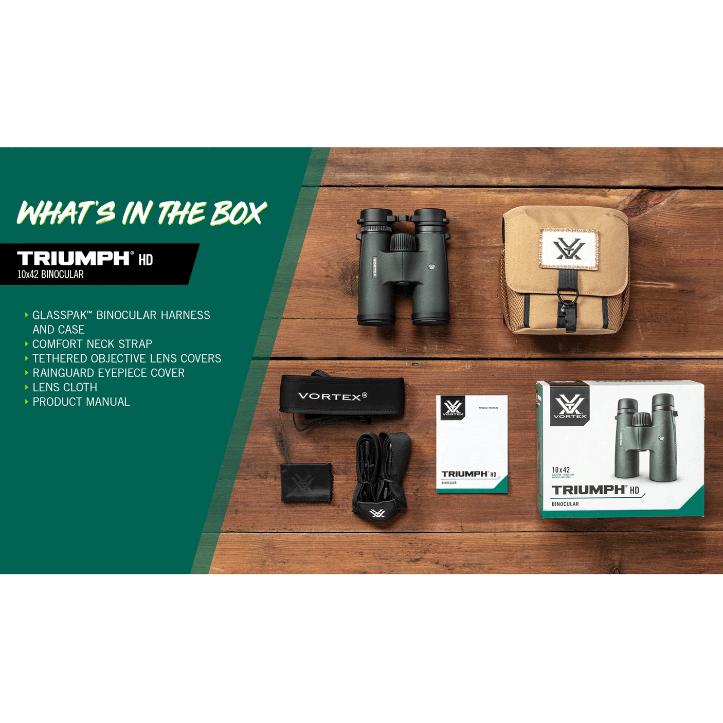 BINOCULARS - VORTEX - TRIUMPH® HD 10x42